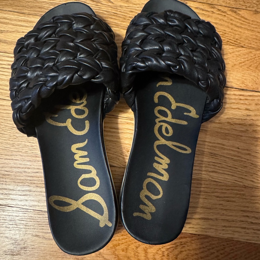 Sam Edelman Ainslie black braided sandle/slide Size 9 - Picture 3 of 5
